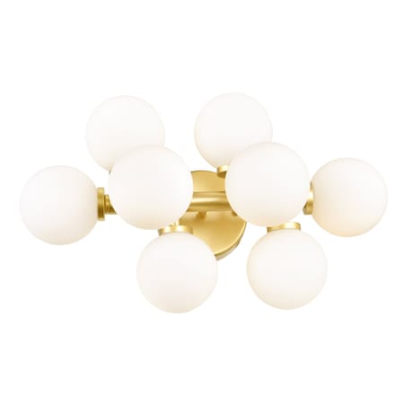 Cwi Lighting Arya 8 Light Wall Sconce With Satin Gold Finish 1020W18-8-602